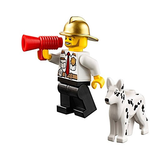 LEGO City - Fire Chief Minifigure (w/ Gold Fire Helmet) & Dalmatian Dog 60088 LEGO City - Fire Chief Minifigure (w/ Gold Fire Helmet) & Dalmatian Dog 60088