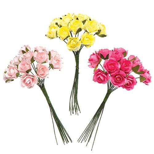 Baker Ross Mini Paper Roses for Children to Make Decorate and Display - Creative Craft Supplies (Pack of 30) Baker Ross Mini Paper Roses for Children to Make Decorate and Display - Creative Craft Supplies (Pack of 30)