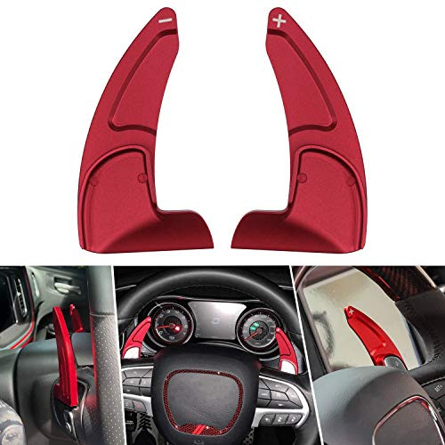 For 2015-2020 Dodge Charger Challenger Durango RT & Scat Pack Steering Wheel Shift Paddle Shifter Transfer Extension Interior Trim Cover (Not for STR Version)