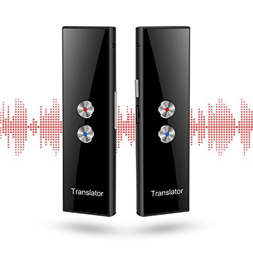 Smart Voice Translator Language Translator Device Support 68 Languages ??with Real-time Bidirectional Translation & Bluetooth MP3 Music (Black)