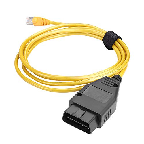 TekkPerry OBD to Ethernet E-SYS Cable, ENET RJ45 Cable ethernet Connector Tools,OBDII OBD2 Interface Cable Coding F-Series