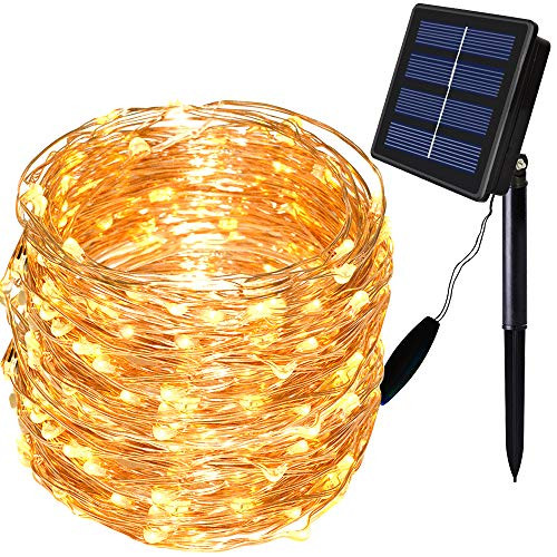 Solar String Lights Outdoor,72Ft 200 LED Solar Fairy Lights 8 Modes Copper Wire Solar Powered Lights Fairy Garden Accessories Outdoor Decorative for Pathway Yard Patio (Warm White) Solar String Lights Outdoor,72Ft 200 LED Solar Fairy Lights 8 Modes Copper Wire Solar Powered Lights Fairy Garden Accessories Outdoor Decorative for Pathway Yard Patio (Warm White)