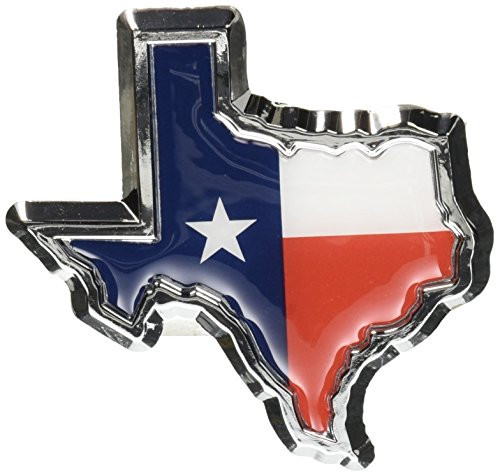 Texas Flag in Shape of Texas Chrome Metal Auto Emblem Texas Flag in Shape of Texas Chrome Metal Auto Emblem