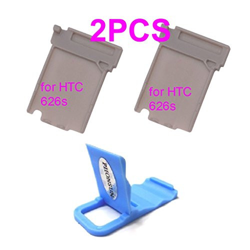 Grey Color Sim Card Holder Slot Tray for HTC Desire 626 Desire 626s D626s + PHONSUN Portable Cellphone Holder