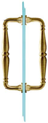 C.R. LAURENCE V1C6X6ABR CRL Antique Brass 6" Victorian Style Back-to-Back Pull Handle