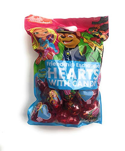 Valentine Friendship Exchange Hearts Filled with Candy-Paw Patrol, Sunny Day, Mutant Ninja Turtles-22 Hearts
