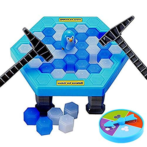 SuperLi Puzzle Table Games Penguin ice pounding Penguin ice Cubes Save Penguin Knock ice Block Wall Toys Desktop Paternity Interactive Game