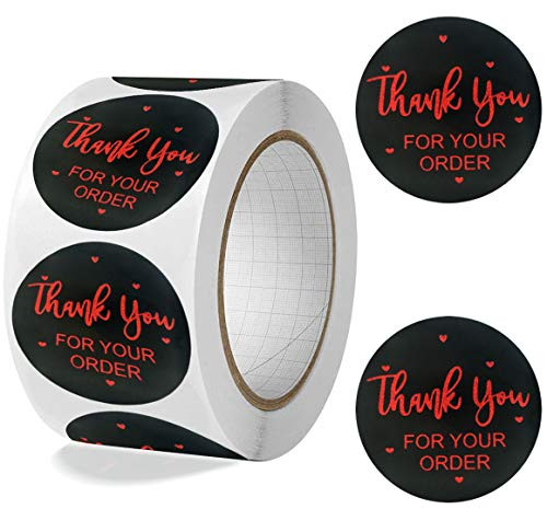 1"Thank You Stickers Roll,500pcs Red Foil Thank You for Your Order Stickers for Small Business,Round Thank You Sticker for Small Business|Thanks You Seal Stickers for Bubble mailers,Envelopes,Packing 1"Thank You Stickers Roll,500pcs Red Foil Thank You for Your Order Stickers for Small Business,Round Thank You Sticker for Small Business|Thanks You Seal Stickers for Bubble mailers,Envelopes,Packing