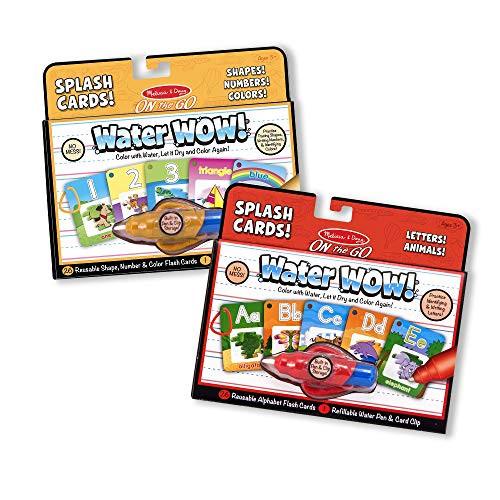 Melissa & Doug Water Wow Splash Cards Bundle - Alphabet and Numbers & Colors Melissa & Doug Water Wow Splash Cards Bundle - Alphabet and Numbers & Colors