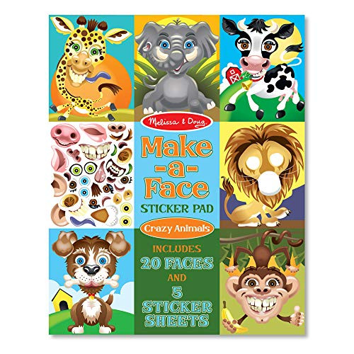 Melissa & Doug Make-a-Face Sticker Pad  Crazy Animals