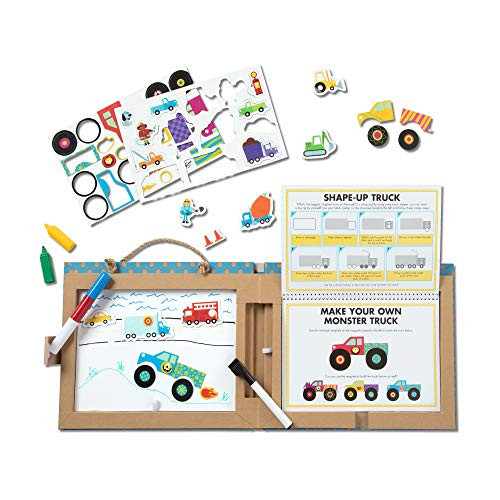 Melissa & Doug Natural Play: Play, Draw, Create  Trucks