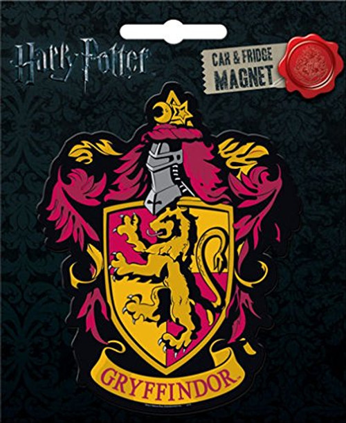 Ata-Boy Harry Potter Die-Cut Gryffindor Crest Magnet for Cars, Refrigerators and Lockers