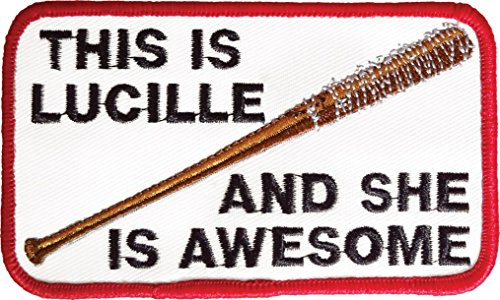Ata-Boy The Walking Dead 'Lucille' 4.25" Full Color Embroidery Iron-On Patch