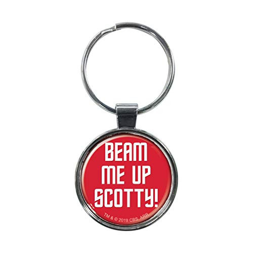 Ata-Boy Star Trek 'Beam Me Up Scotty!' 1.5" Fob Keychain for Keys, Backpack Pulls and More