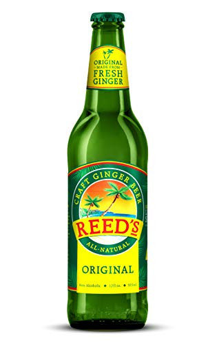 Reed's, Original Ginger Beer, Great Tasting All Natural Craft Ginger Beer with Fresh Ginger Root (12OZ Bottle)