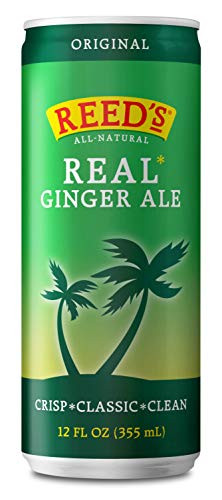 Reed's Real Ginger Ale, All-Natural Classic Ginger Ale Made with Real Ginger (24- 12oz sleek cans)