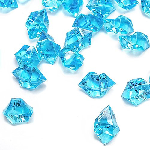 Blue Fake Crushed Ice Rocks, 150 PCS Fake Diamonds Plastic Ice Cubes Acrylic Clear Ice Rock Diamond Crystals Fake Ice Cubes Gems for Home Decoration Wedding Display Vase Fillers by DomeStar Blue Fake Crushed Ice Rocks, 150 PCS Fake Diamonds Plastic Ice Cubes Acrylic Clear Ice Rock Diamond Crystals Fake Ice Cubes Gems for Home Decoration Wedding Display Vase Fillers by DomeStar