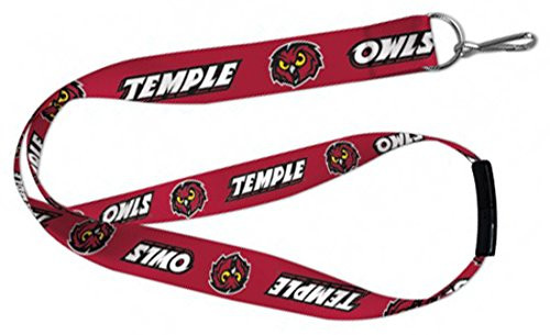 WinCraft Temple University Owls Lanyard Key Chain with Plastic Safety Breakaway Clasp WinCraft Temple University Owls Lanyard Key Chain with Plastic Safety Breakaway Clasp