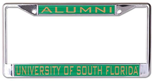 WinCraft University of South Florida Alumni Premium License Plate Frame, Chrome Metal with Acrylic Inlay WinCraft University of South Florida Alumni Premium License Plate Frame, Chrome Metal with Acrylic Inlay