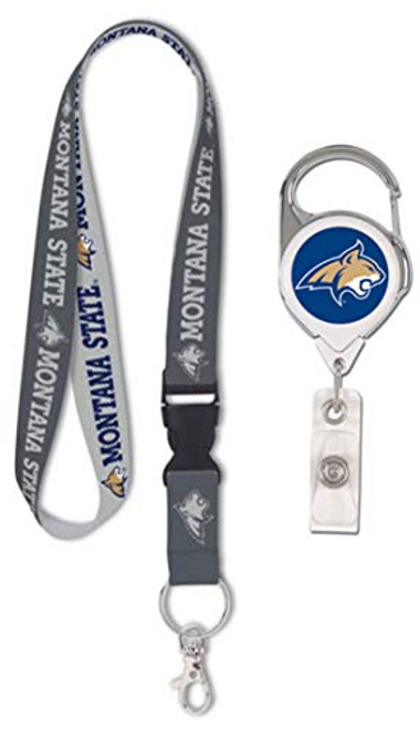 WinCraft Bundle 2 Items: Montana State Bobcats 1 Premium Lanyard, Charcoal Edition and 1 Premium Badge Reel WinCraft Bundle 2 Items: Montana State Bobcats 1 Premium Lanyard, Charcoal Edition and 1 Premium Badge Reel