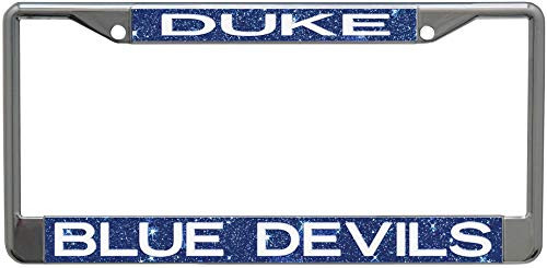 Stockdale NCAA Duke University Blue Devils Premium License Plate Frame, Glitter Edition