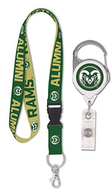 WinCraft Bundle 2 Items: Colorado State Rams Lanyard, Alumni Edition and 1 Premium Badge Reel Id Holder WinCraft Bundle 2 Items: Colorado State Rams Lanyard, Alumni Edition and 1 Premium Badge Reel Id Holder