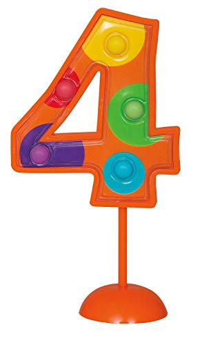 Amscan Decoration Party Supplies (1 Piece), Number 4, Multicolor