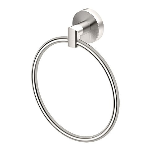 Gatco 4642 Glam Towel Ring, Satin Nickel