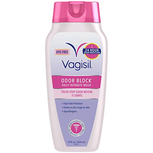 Vagisil Odor Block Daily Intimate Feminine Wash for Women, Gynecologist Tested, 12 Ounce (Packaging May Vary)
