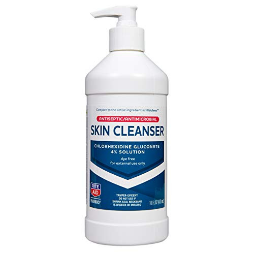 Rite Aid Antiseptic Skin Cleanser, Chlorhexidine Gluconate - 16 oz | Antiseptic Antimicrobial Wash | Antibacterial Soap | Wound Care Products | Antibacterial Spray Wash | Antiseptic Spray Wash Rite Aid Antiseptic Skin Cleanser, Chlorhexidine Gluconate - 16 oz | Antiseptic Antimicrobial Wash | Antibacterial Soap | Wound Care Products | Antibacterial Spray Wash | Antiseptic Spray Wash