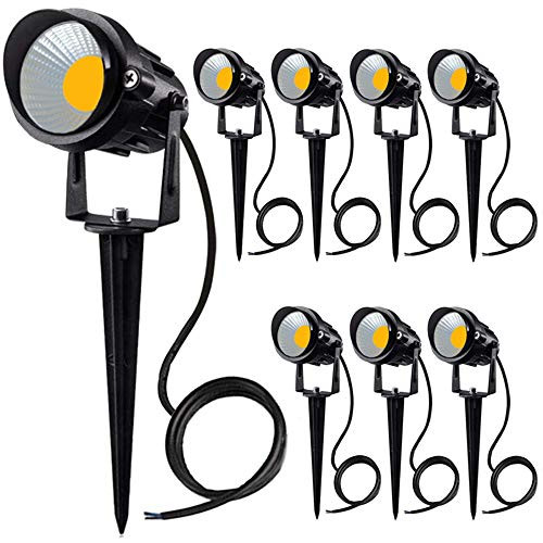 7W LED Landscape Lights Low Voltage Pathway Lighting IP66 Waterproof 12V Spotlights Warm White for Driveway, Yard, Lawn, Patio, Swimming Pool, Garden?8pack? 7W LED Landscape Lights Low Voltage Pathway Lighting IP66 Waterproof 12V Spotlights Warm White for Driveway, Yard, Lawn, Patio, Swimming Pool, Garden?8pack?