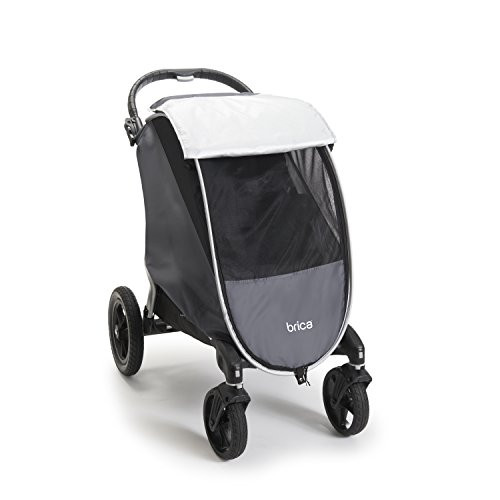 Munchkin Brica Shield Stroller Cover, Helps Block UVA/UVB Rays, Grey