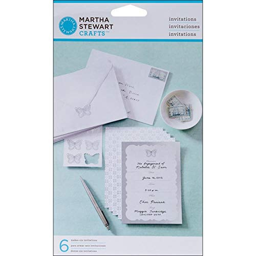 Martha Stewart Crafts Invitations, Doily Lace Butterfly