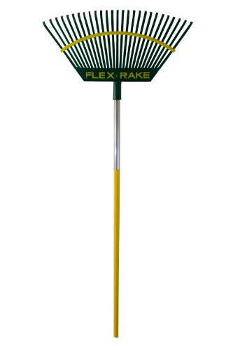 Flexrake 2A Lawn Rake 21-Inch Poly Head with 48-Inch Aluminum Handle