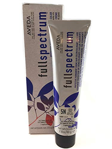 Aveda Fullspectrum Protective Permanent Creme Hair Color 5N Natural Lightest Brown 2.8 OZ.