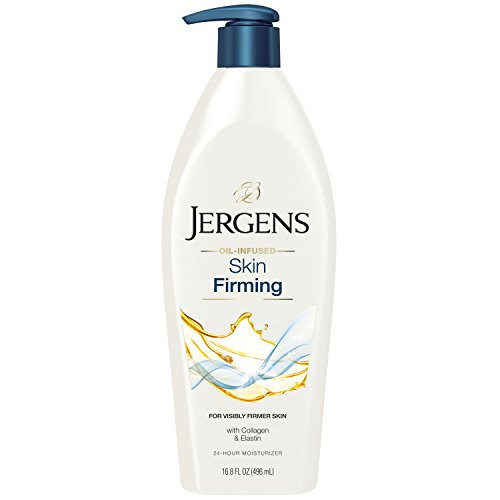 Jergens Skin Firming and Toning Body Moisturizing Body Lotion, 16.8 Ounces, with Collagen and Elastin, Deep Moisture, for Dry Skin, Dermatologist Tested