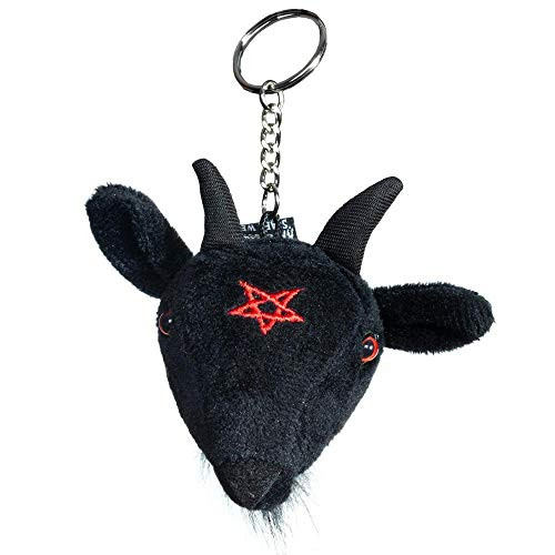 Kreepsville 666 Goathead Baphomet Plush Keychain Kreepsville 666 Goathead Baphomet Plush Keychain