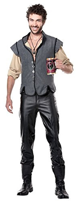 California Costumes Men's Renaissance Man Captain John Smith Historical Character Costume, Gray, Small