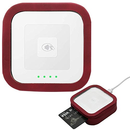 Case for Square Contactless, Also fit for Chip Reader, Dock for Reader, Red, by AweGo.
