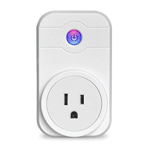 SIPAILING Smart Plug Wi-Fi Enabled Wireless Socket, Timer Outlet Control your Devices from Anywhere, No Hub Required, Work with Amazon Alexa and Google Assistant IFTTT (1 pack)