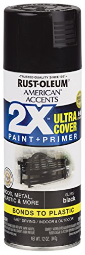 Rust-Oleum 327870-6 PK American Accents Spray Paint, Gloss Black