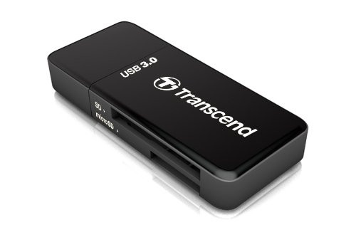 Transcend USB 3.0 SDHC/SDXC/microSDHC/SDXC Card Reader, TS-RDF5K (Black)