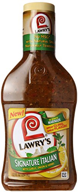 Lawry's Signature Italian with Garlic, Onion & Herbs 30 Minute Marinade, 12 fl oz Lawry's Signature Italian with Garlic, Onion & Herbs 30 Minute Marinade, 12 fl oz