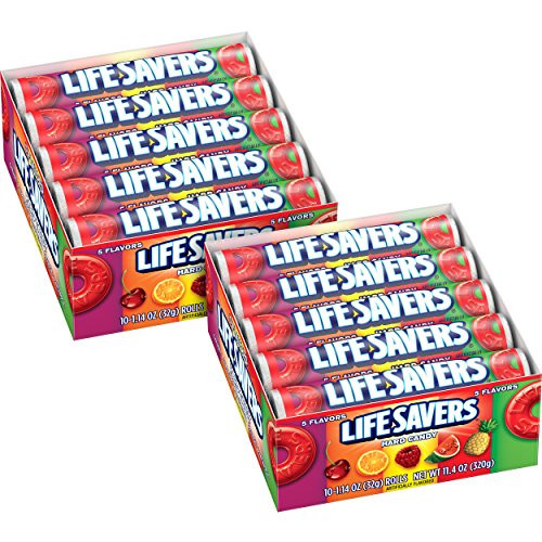 LIFE SAVERS 5 Flavors Hard Candy Rolls 20-Count Box LIFE SAVERS 5 Flavors Hard Candy Rolls 20-Count Box