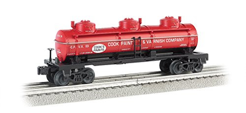 Bachmann Industries 3 Dome Tank Car Cook Paint & Varnish Co. O Scale Train