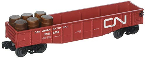 Williams By Bachmann - GONDOLA WITH SIX WOODEN BARRELS - CANADIAN NATIONAL - O Scale