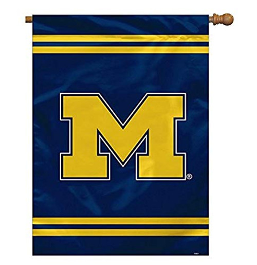 Fremont Die NCAA Michigan Wolverines 2-Sided House Flag, 28" x 40", 28" x 40", Team Colors Fremont Die NCAA Michigan Wolverines 2-Sided House Flag, 28" x 40", 28" x 40", Team Colors