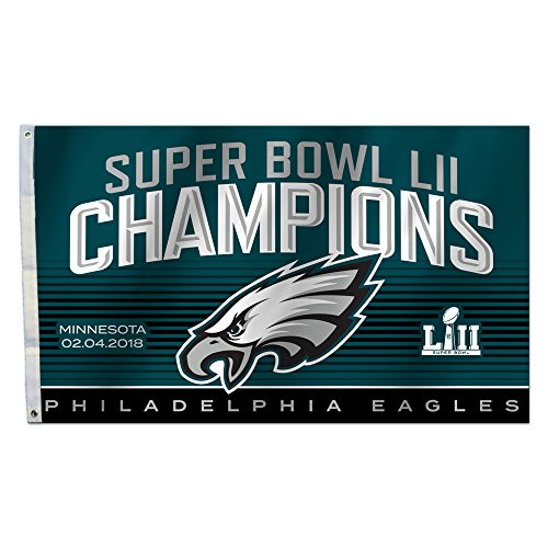 Fremont Die NFL Philadelphia Eagles Super Bowl 52 Champions 3 x 5-Foot Flag Fremont Die NFL Philadelphia Eagles Super Bowl 52 Champions 3 x 5-Foot Flag