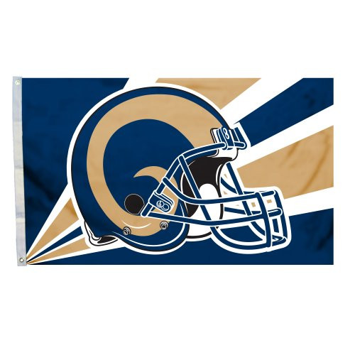 Fremont Die NFL Los Angeles Rams 3' x 5' Flag with Grommets, 3 x 5-Foot, Helmet Fremont Die NFL Los Angeles Rams 3' x 5' Flag with Grommets, 3 x 5-Foot, Helmet