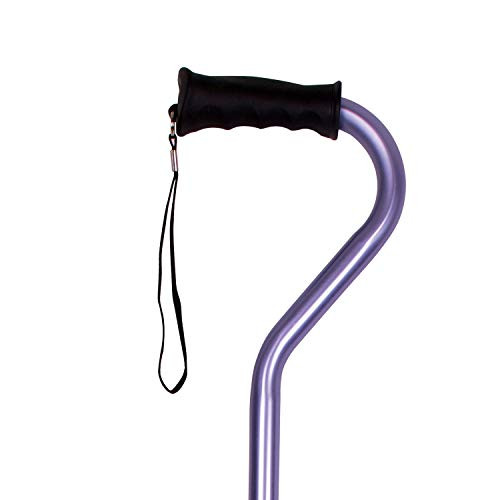 Carex Ergo Offset Cane with Soft Cushioned Handle - Adjustable Walking Cane for Women - Purple Cane